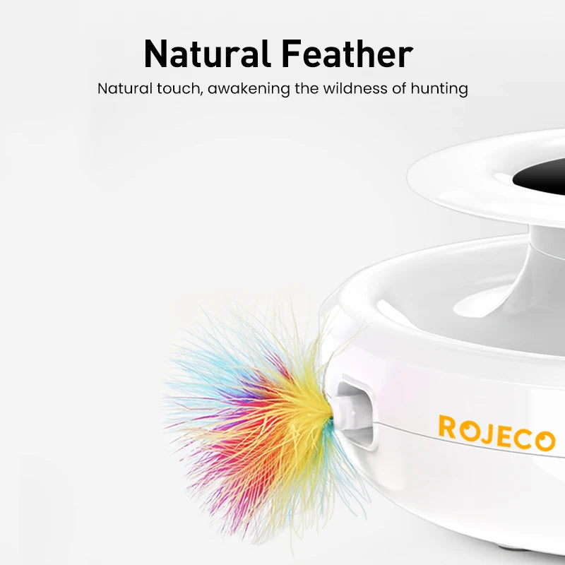 DualPlay™ Smart Pet System | 2-in-1 Electronic Interactive Toy | 5-Mode Automatic Feather & Ball Set | For Cats & Dogs - Pet Moda Store
