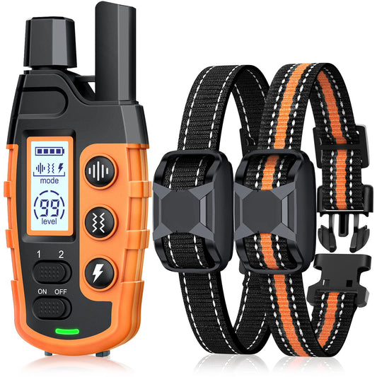 Professional Range Dog Training Collar - 3300ft Wireless Remote, Waterproof Design with Adjustable Stimulation & Vibration - For Dogs 5-120lbs - Pet Moda Store