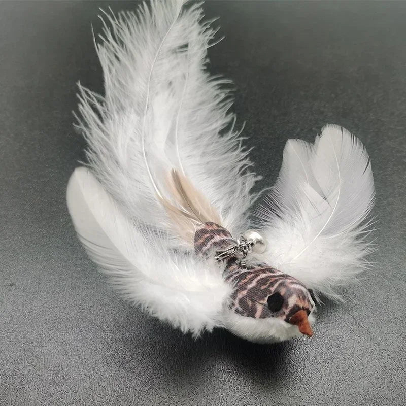 FeatherPrey™ Premium Cat Toy Refills | Interactive Wand Accessories Pack | Assorted Birds & Worms with Bells | Training Foam Balls for Kittens & Cats - Pet Moda Store