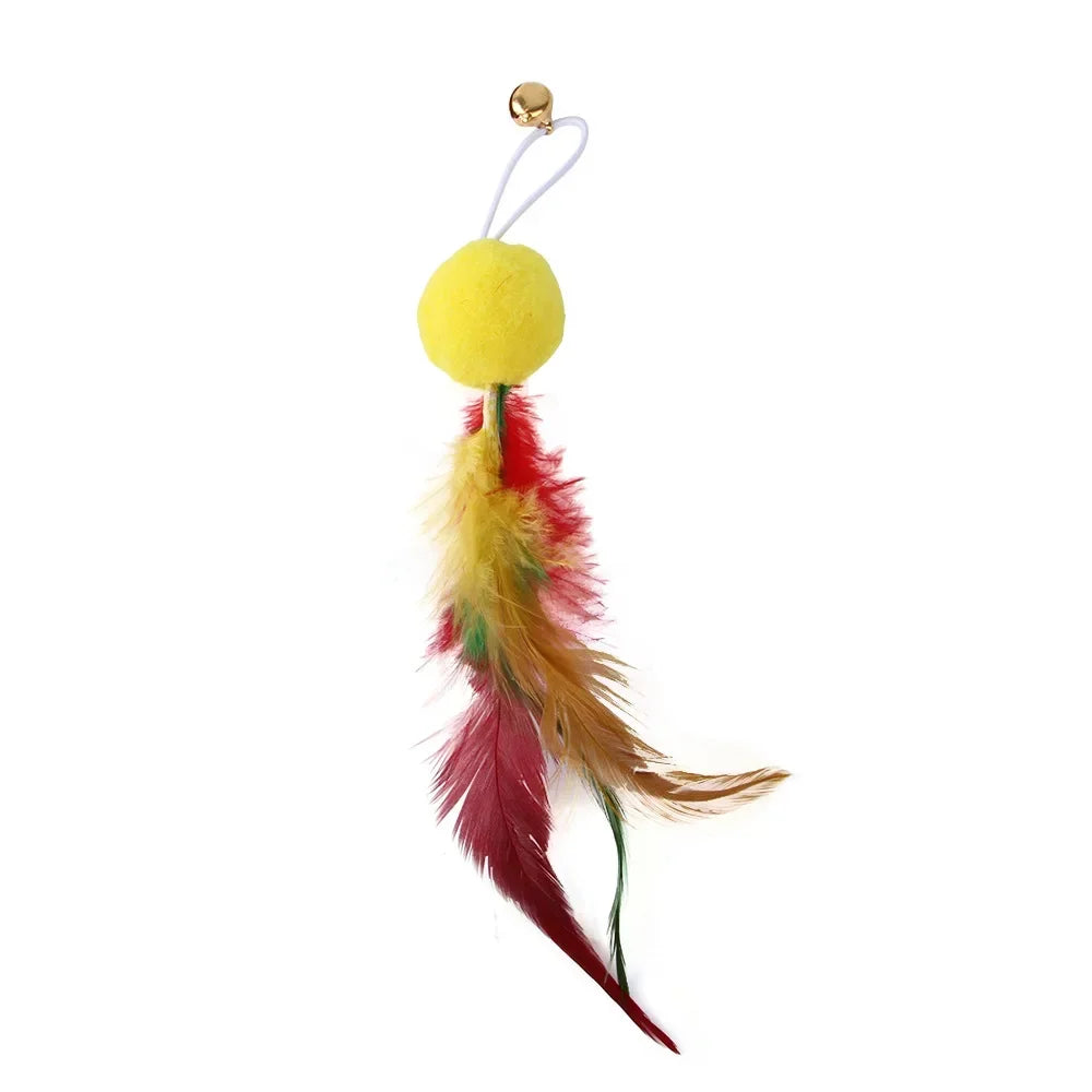 FeatherPrey™ Premium Cat Toy Refills | Interactive Wand Accessories Pack | Assorted Birds & Worms with Bells | Training Foam Balls for Kittens & Cats - Pet Moda Store