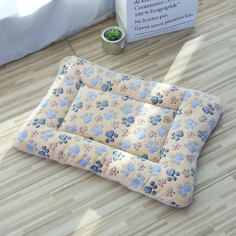 DualComfort™ Reversible Plush Pet Mat | Premium Double-Sided Sleeping Pad | Warm Cushioned Design | For Cats & Small Dogs - Pet Moda Store