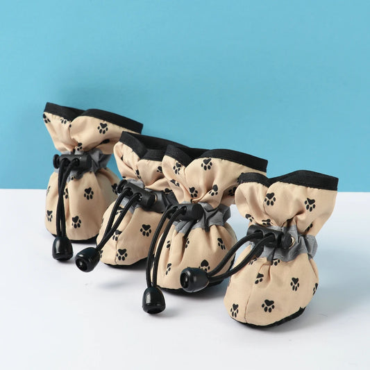 PawProtect™ All-Weather Pet Booties | 4-Piece Anti-Slip Footwear Set | Adjustable Soft-Sole Technology | For All Dog & Cat Breeds - Pet Moda Store