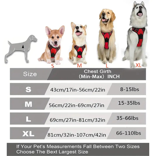CommandControl™ Front-Clip Training Harness | Heavy-Duty Reflective Safety System | Ergonomic Handle Design | For Large Breed Walking - Pet Moda Store