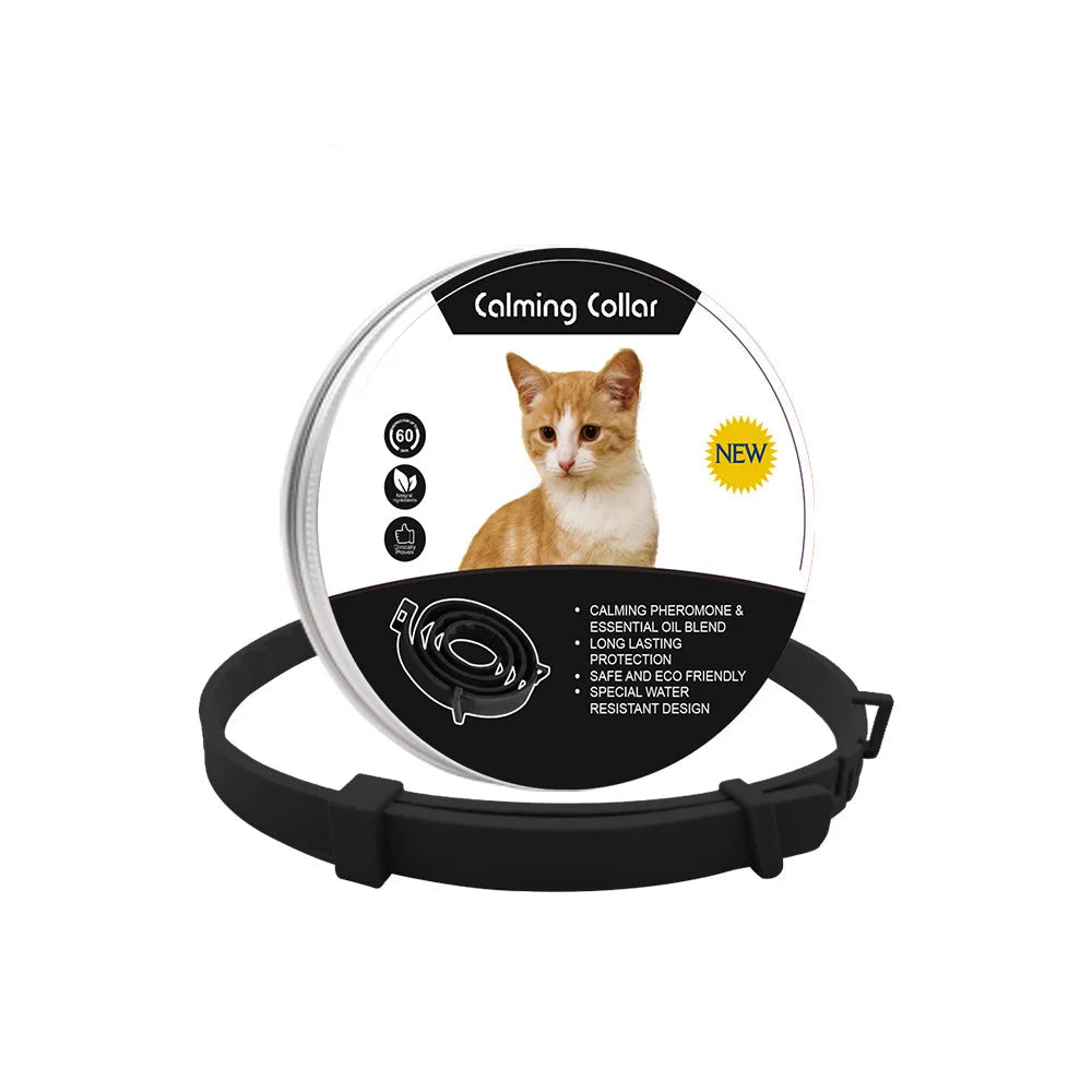SerenityCare™ Pheromone-Infused Calming Collar | Natural Anxiety Relief for Cats & Dogs | Long-Lasting Stress Reduction | Adjustable Comfort Design - Pet Moda Store