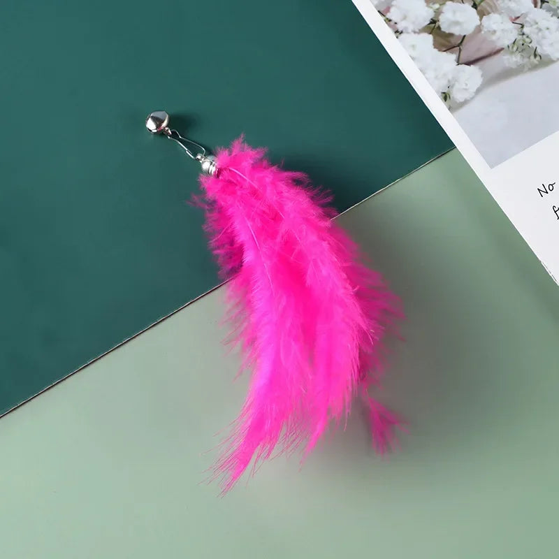 FeatherPrey™ Premium Cat Toy Refills | Interactive Wand Accessories Pack | Assorted Birds & Worms with Bells | Training Foam Balls for Kittens & Cats - Pet Moda Store