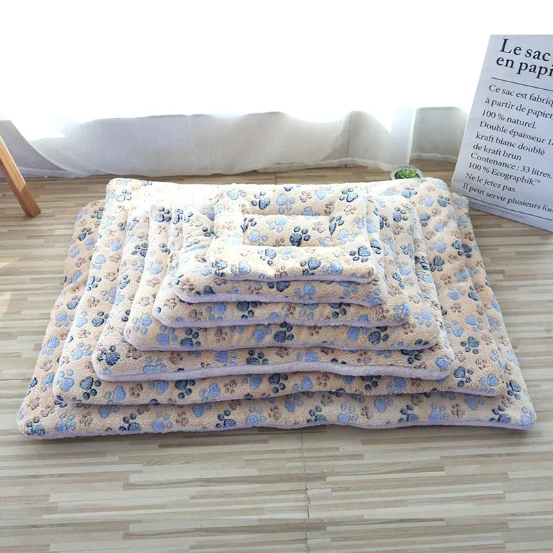 DualComfort™ Reversible Plush Pet Mat | Premium Double-Sided Sleeping Pad | Warm Cushioned Design | For Cats & Small Dogs - Pet Moda Store