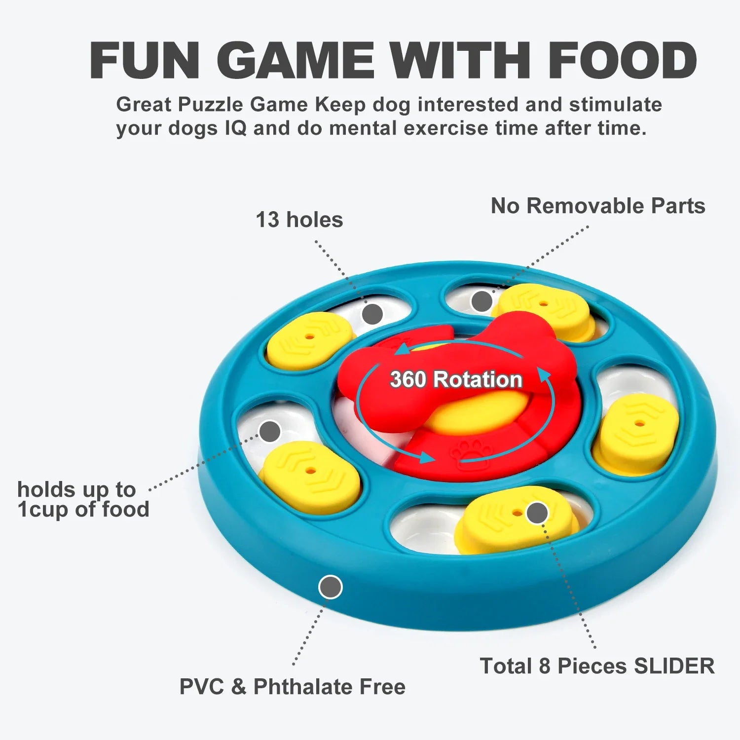 IQFeeder™ Premium Puzzle Plate | Interactive Slow Feeding System | Anti-Choking Design for Puppies & Dogs | Mental Stimulation Licking Mat - Pet Moda Store