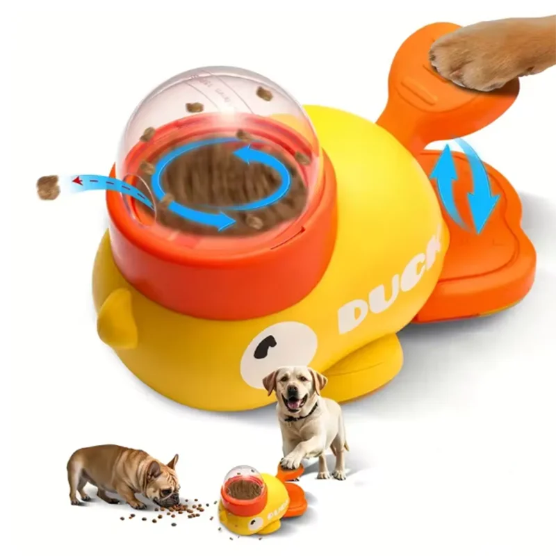 DuckPuzzle™ Interactive Feeding System | Anti-Slip Pet Food Dispenser | Treat-Finding Game for Dogs & Cats | Yellow Duck Design - Pet Moda Store