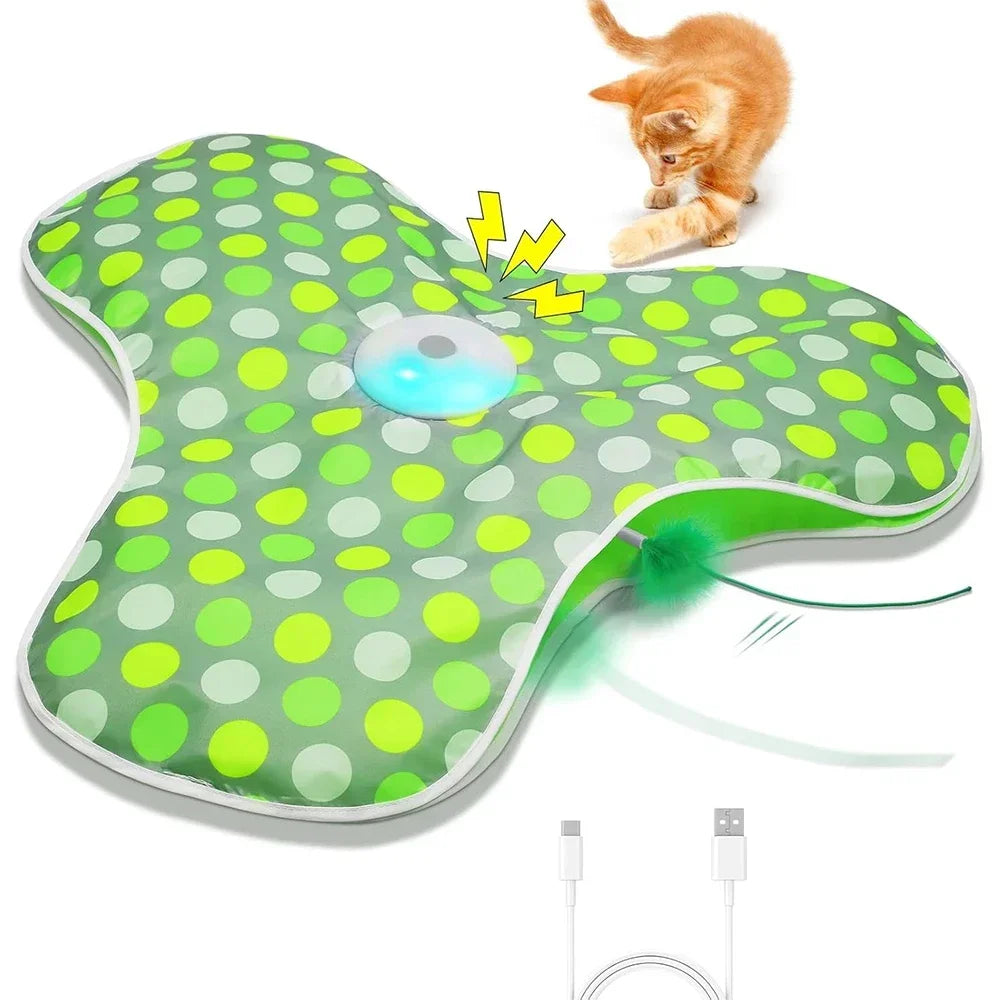 HuntMaster™ Smart Interactive Cat Toy | Motion-Activated Hide & Seek System | Electronic Mouse with Concealed Feathers | Squeaky Kitten Teaser - Pet Moda Store