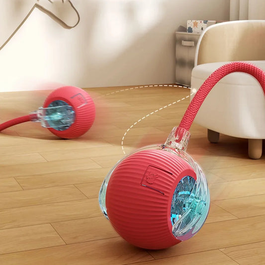 LEMEENQ™ SmartChase Interactive Cat Toy | Auto-Rolling Electronic Mouse | Rechargeable Motion-Activated Ball with Tail | Intelligent Pet Stimulation System - Pet Moda Store
