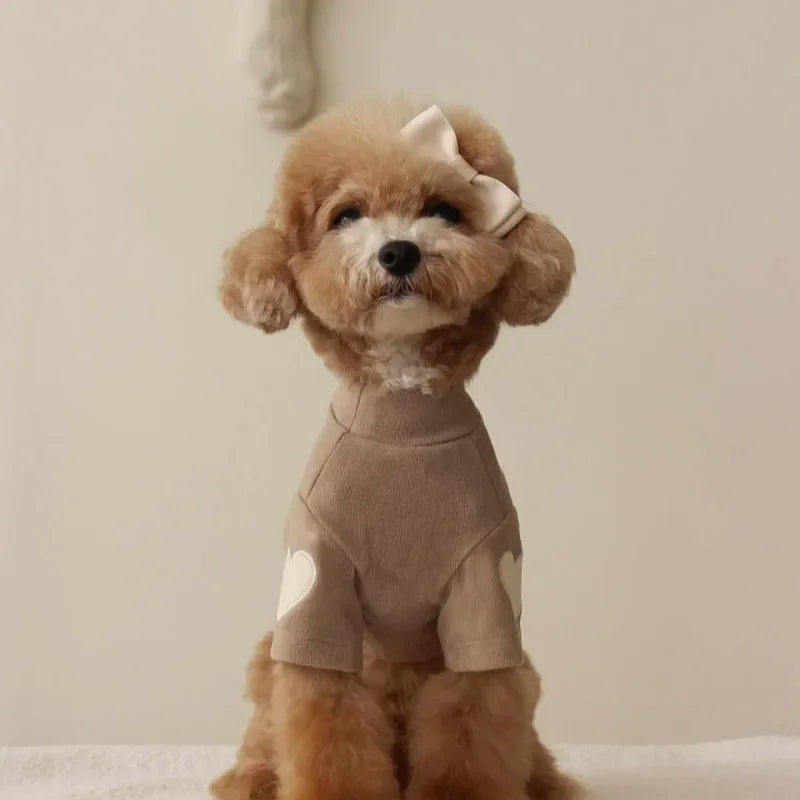 CuddleBear™ Designer Winter Collection | Luxury Thermal Pet Hoodie | Premium Love-Themed Outerwear | For Small Dogs & Cats - Pet Moda Store