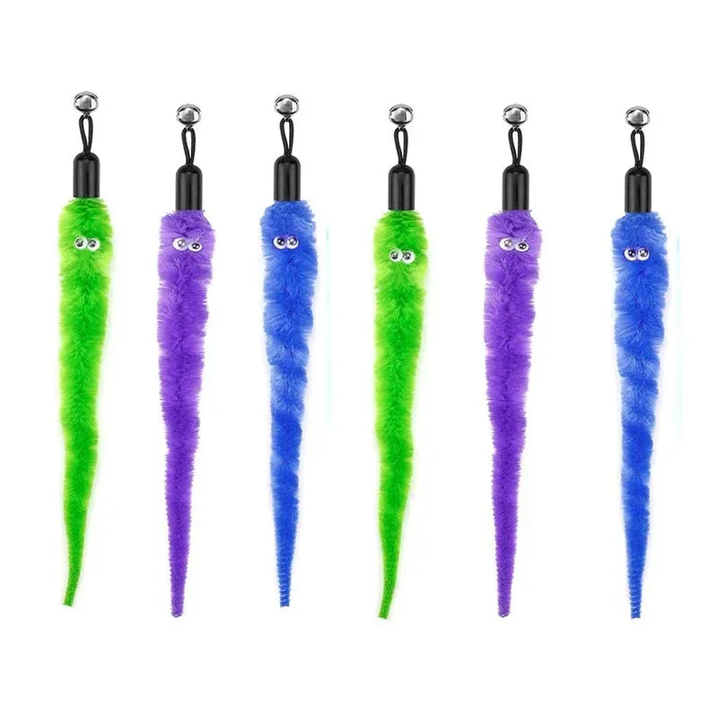 FeatherPrey™ Premium Cat Toy Refills | Interactive Wand Accessories Pack | Assorted Birds & Worms with Bells | Training Foam Balls for Kittens & Cats - Pet Moda Store