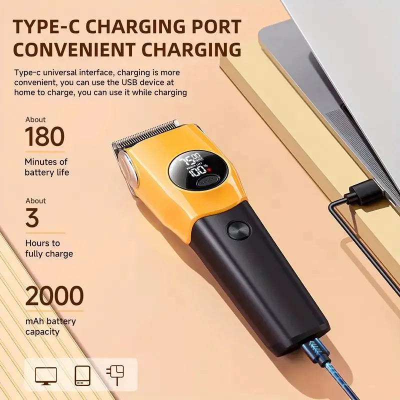 PrecisionPro™ 7500 RPM Professional Pet Clipper | LED-Guided Grooming Technology | Veterinary-Grade Trimming System | For All Pet Sizes - Pet Moda Store
