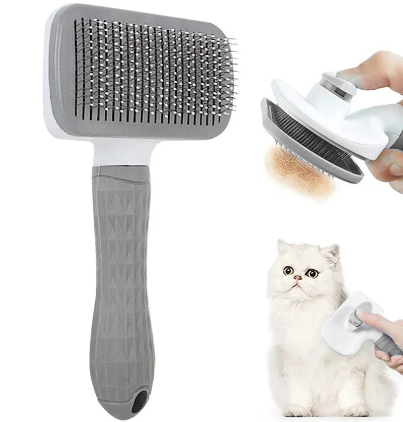 FurMaster™ Professional Deshedding Tool | Long-Hair Pet Grooming System | Dual-Purpose Bath & Dry Brush | For Cats & Dogs - Pet Moda Store
