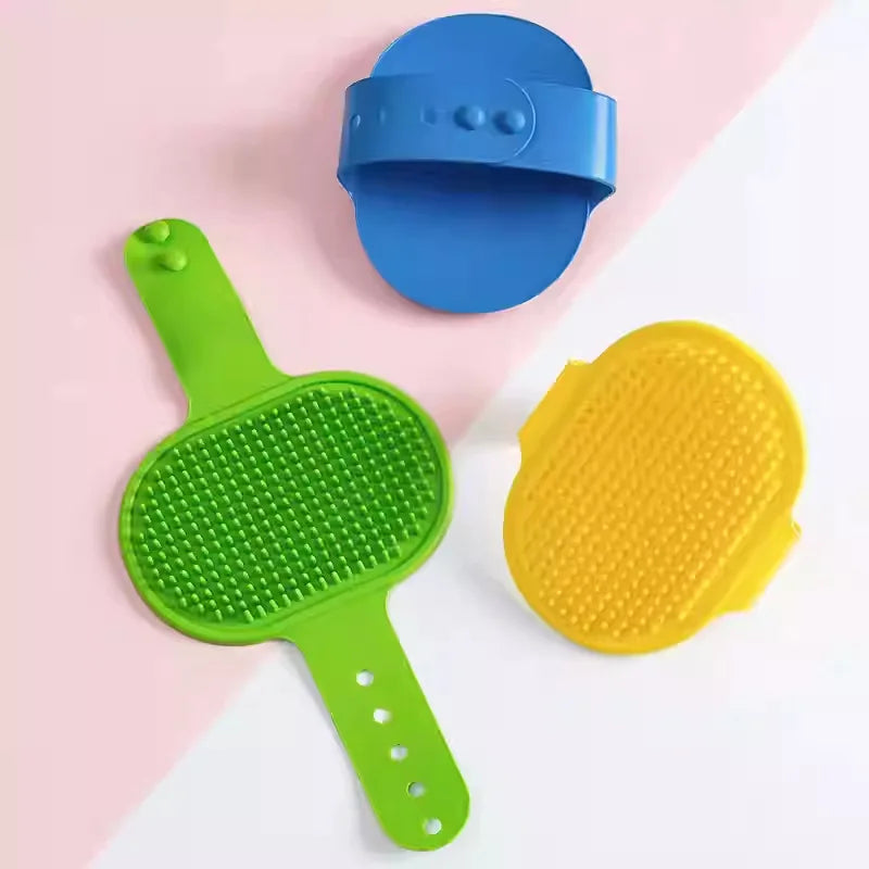FlexiGroom™ Adjustable Bath & Massage Brush | Premium Rubber Grooming Technology | Ergonomic Handle Design | For All Coat Types & Pets - Pet Moda Store