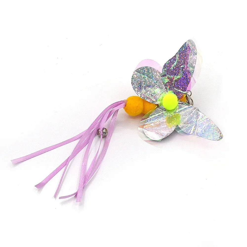 FeatherPrey™ Premium Cat Toy Refills | Interactive Wand Accessories Pack | Assorted Birds & Worms with Bells | Training Foam Balls for Kittens & Cats - Pet Moda Store