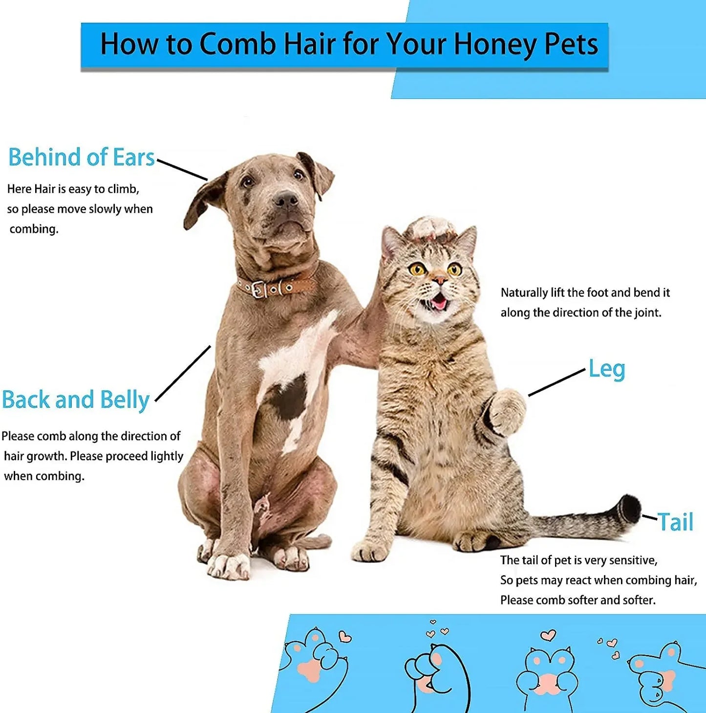 FurMaster™ Professional Deshedding Tool | Long-Hair Pet Grooming System | Dual-Purpose Bath & Dry Brush | For Cats & Dogs - Pet Moda Store