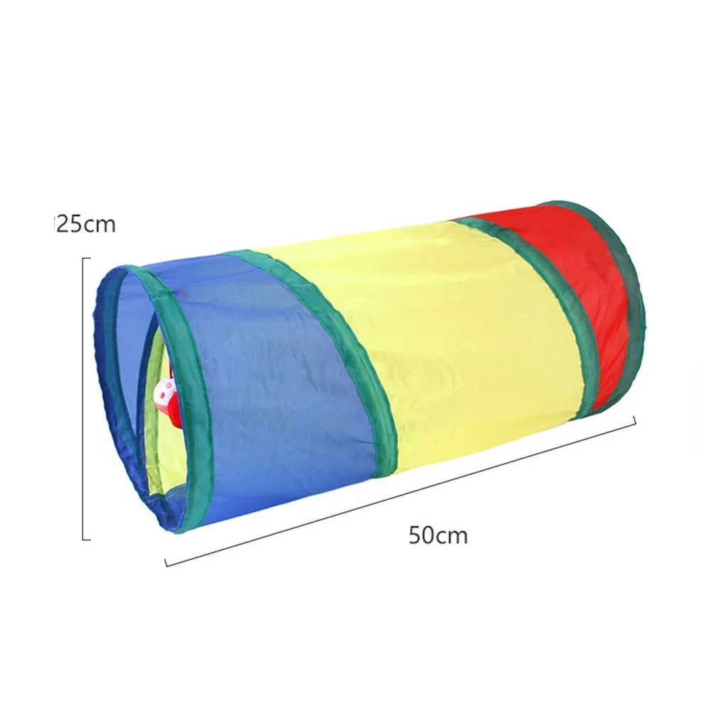 InstinctPlay™ Collapsible Cat Tunnel | Premium Pop-Up Hide & Seek System | Portable Interactive Hunting Den | Stimulates Natural Feline Behavior - Pet Moda Store