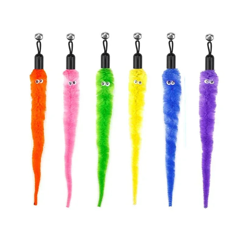 FeatherPrey™ Premium Cat Toy Refills | Interactive Wand Accessories Pack | Assorted Birds & Worms with Bells | Training Foam Balls for Kittens & Cats - Pet Moda Store