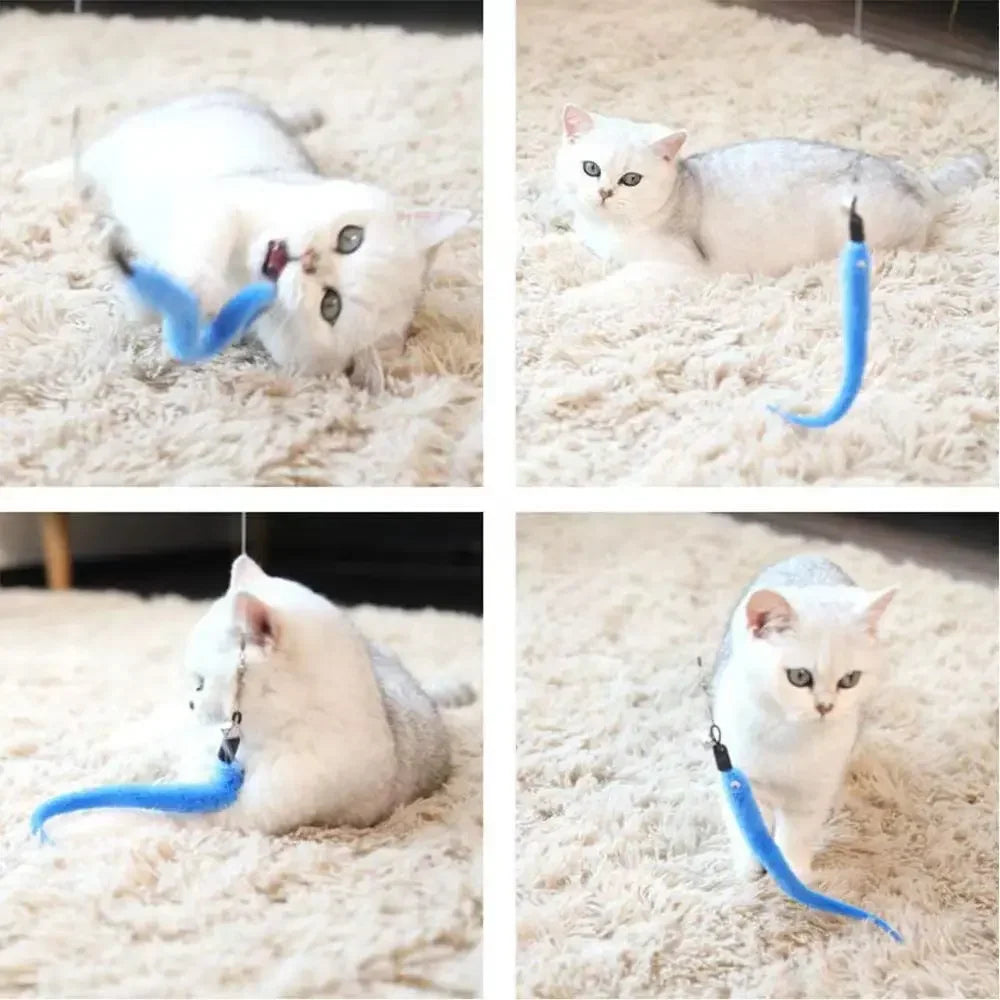 FeatherPrey™ Premium Cat Toy Refills | Interactive Wand Accessories Pack | Assorted Birds & Worms with Bells | Training Foam Balls for Kittens & Cats - Pet Moda Store