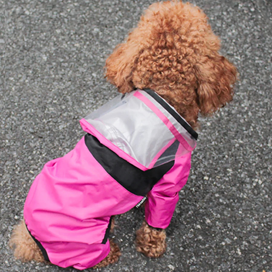 FacePro™ Designer Canine Rainsuit | Full-Body Waterproof Protection | Premium Water-Resistant Technology | Stylish Dog Face Design - Pet Moda Store