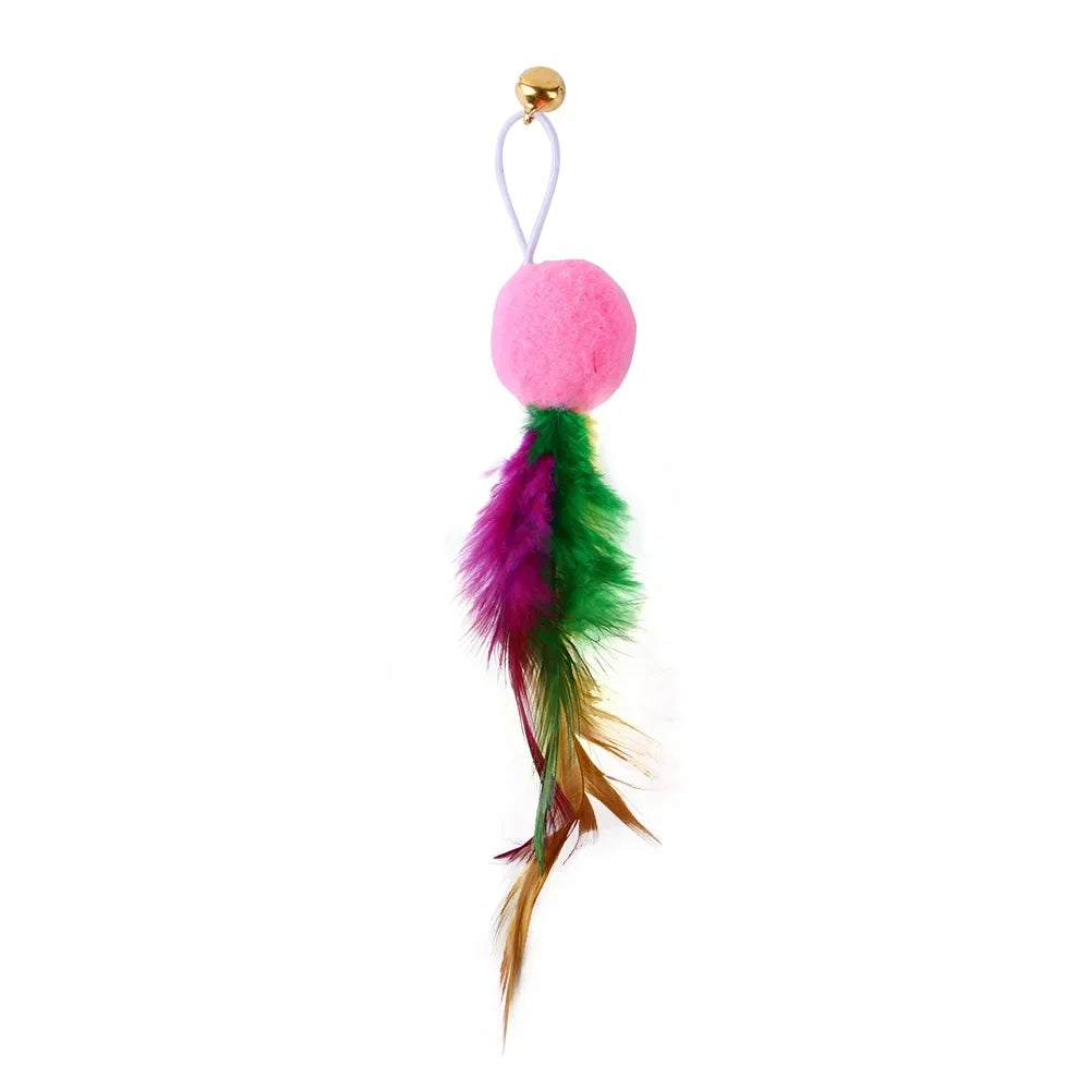 FeatherPrey™ Premium Cat Toy Refills | Interactive Wand Accessories Pack | Assorted Birds & Worms with Bells | Training Foam Balls for Kittens & Cats - Pet Moda Store