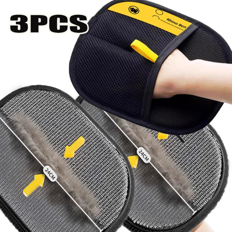 DualTouch™ Pet Grooming System | Double-Sided Hair Collection Gloves | Multi-Function Beauty & Cleaning Tool | Stress-Free Pet Care Solution - Pet Moda Store