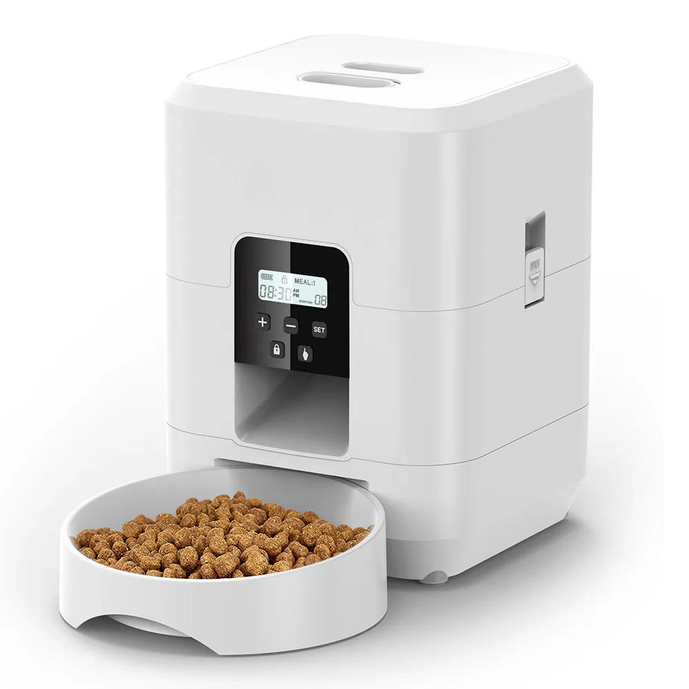 Precision Timed Pet Feeding System - Smart Portion Control Technology - Slow-Feed Design for Healthier Digestion - Premium Automated Food Dispenser for Cats & Dogs - Pet Moda Store