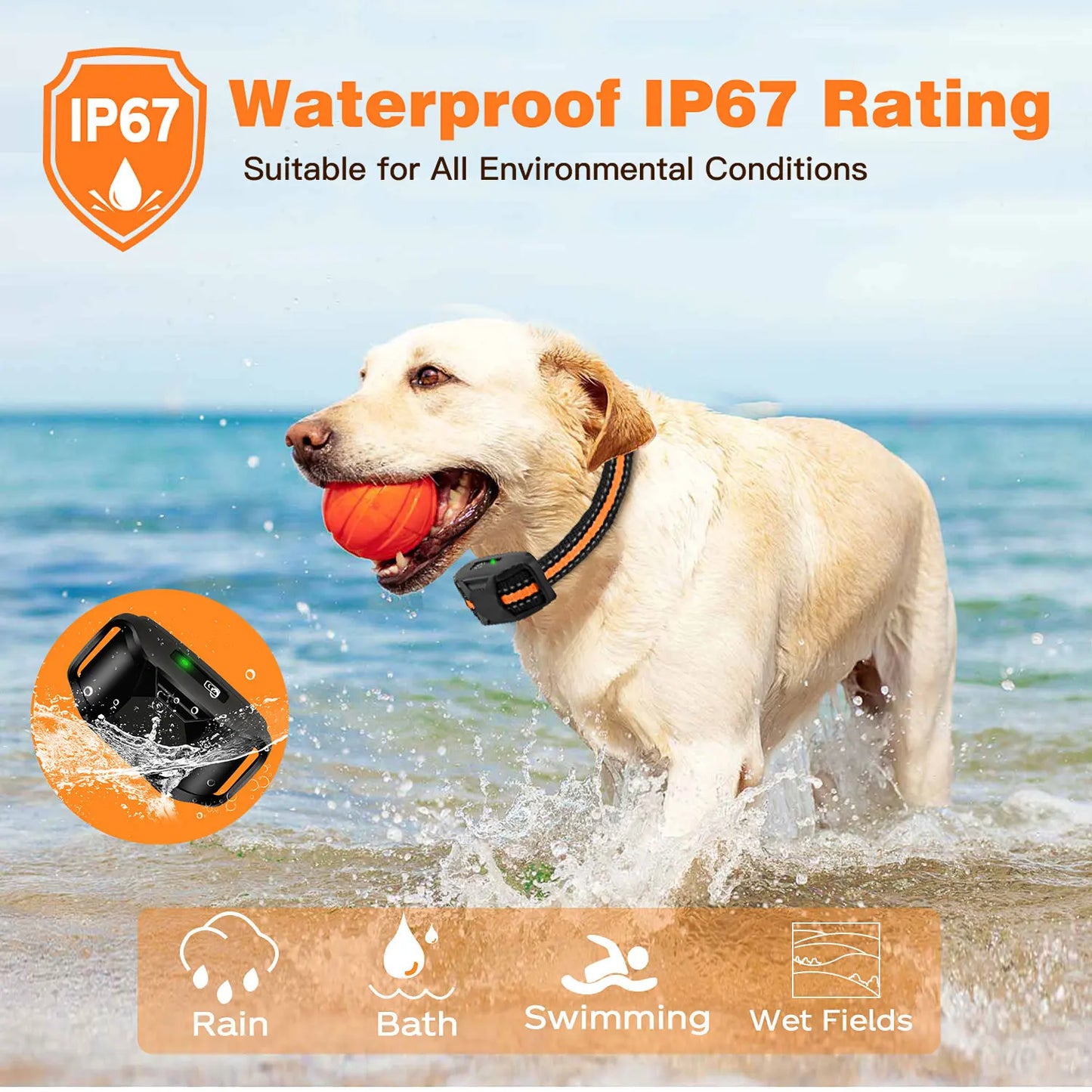 Professional Range Dog Training Collar - 3300ft Wireless Remote, Waterproof Design with Adjustable Stimulation & Vibration - For Dogs 5-120lbs - Pet Moda Store