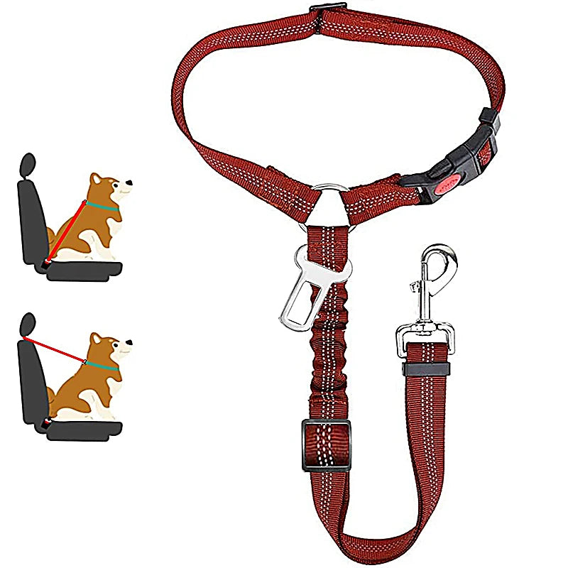 DualGuard™ 2-in-1 Safety System | Premium Car-to-Walk Harness & Leash | Adjustable Vehicle Restraint | For Dogs & Cats of All Sizes - Pet Moda Store