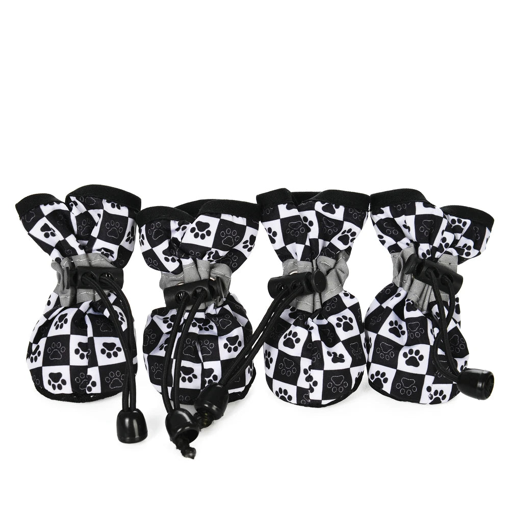 PawProtect™ All-Weather Pet Booties | 4-Piece Anti-Slip Footwear Set | Adjustable Soft-Sole Technology | For All Dog & Cat Breeds - Pet Moda Store