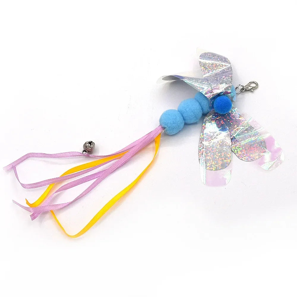 FeatherPrey™ Premium Cat Toy Refills | Interactive Wand Accessories Pack | Assorted Birds & Worms with Bells | Training Foam Balls for Kittens & Cats - Pet Moda Store