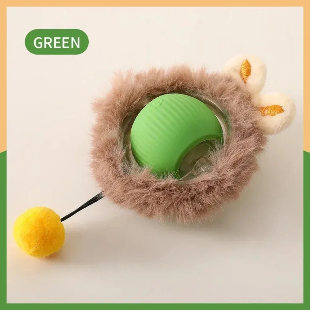 LEMEENQ™ SmartChase Interactive Cat Toy | Auto-Rolling Electronic Mouse | Rechargeable Motion-Activated Ball with Tail | Intelligent Pet Stimulation System - Pet Moda Store