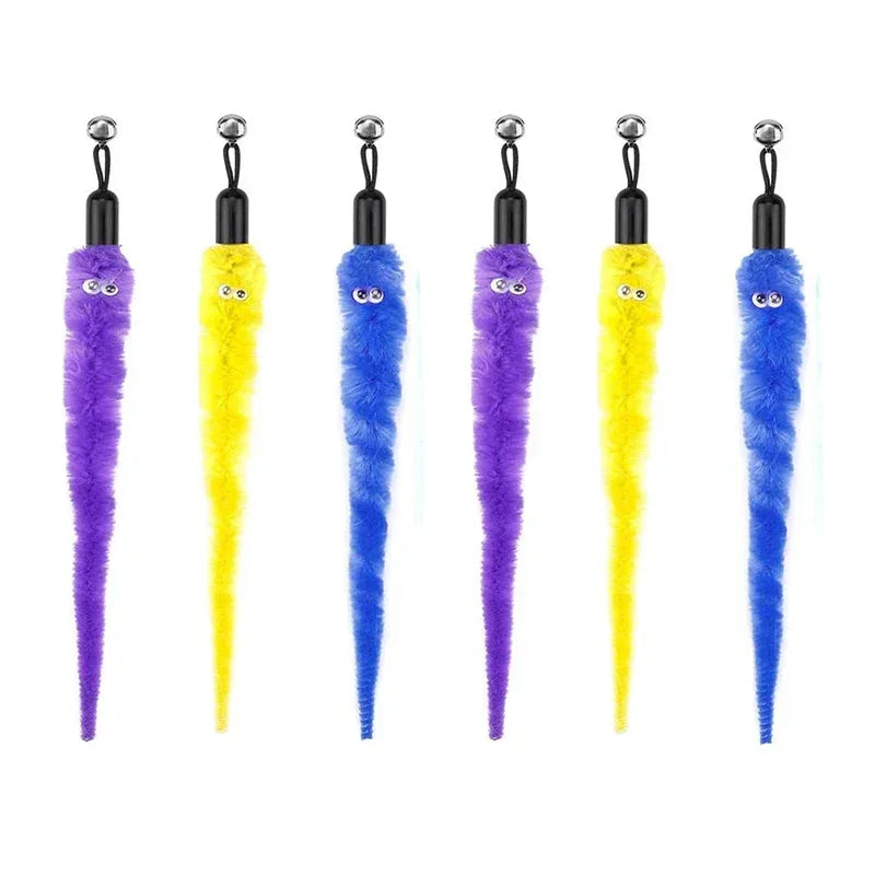 FeatherPrey™ Premium Cat Toy Refills | Interactive Wand Accessories Pack | Assorted Birds & Worms with Bells | Training Foam Balls for Kittens & Cats - Pet Moda Store