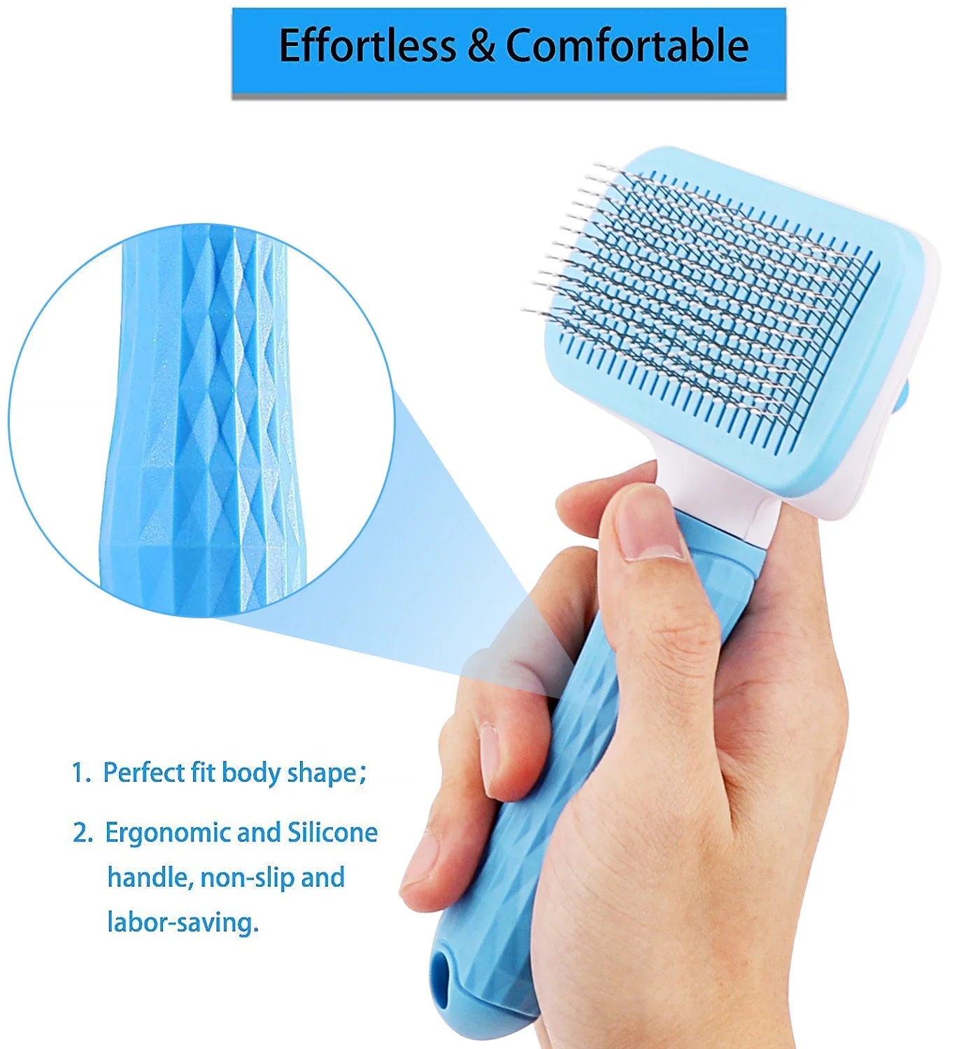 FurMaster™ Professional Deshedding Tool | Long-Hair Pet Grooming System | Dual-Purpose Bath & Dry Brush | For Cats & Dogs - Pet Moda Store