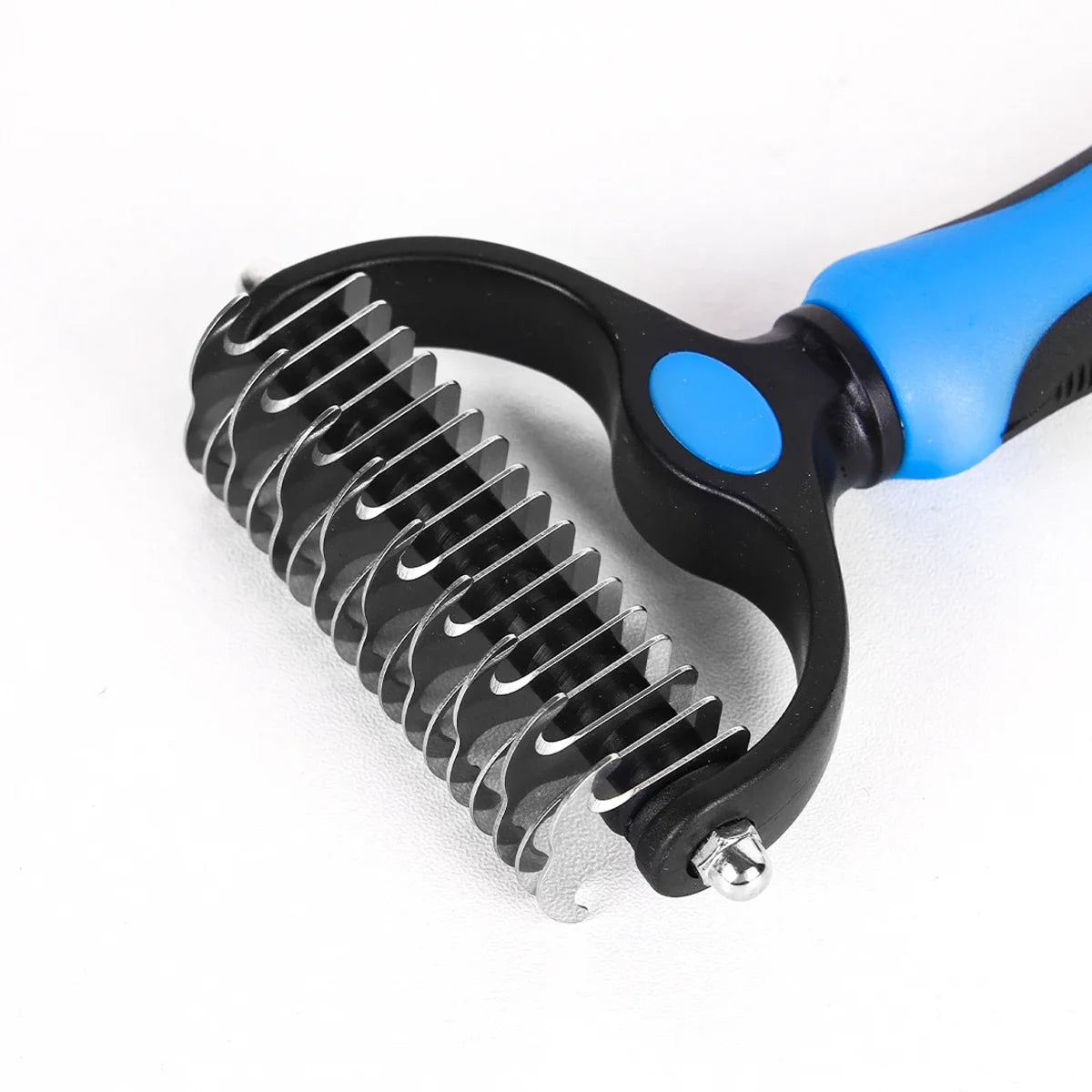DualGroom™ Professional Double-Sided Comb | Multi-Purpose Knot Removal Tool | Dematting & Hair Collection System | For Dogs & Cats - Pet Moda Store