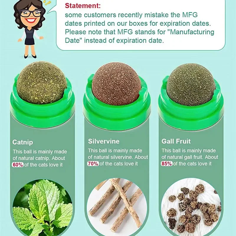 NipStick™ Feline Wellness System | Premium Wall-Mounted Interactive Toy | Natural Catnip-Infused Scratch Balls | Digestive Health Support & Enrichment Solution - Pet Moda Store