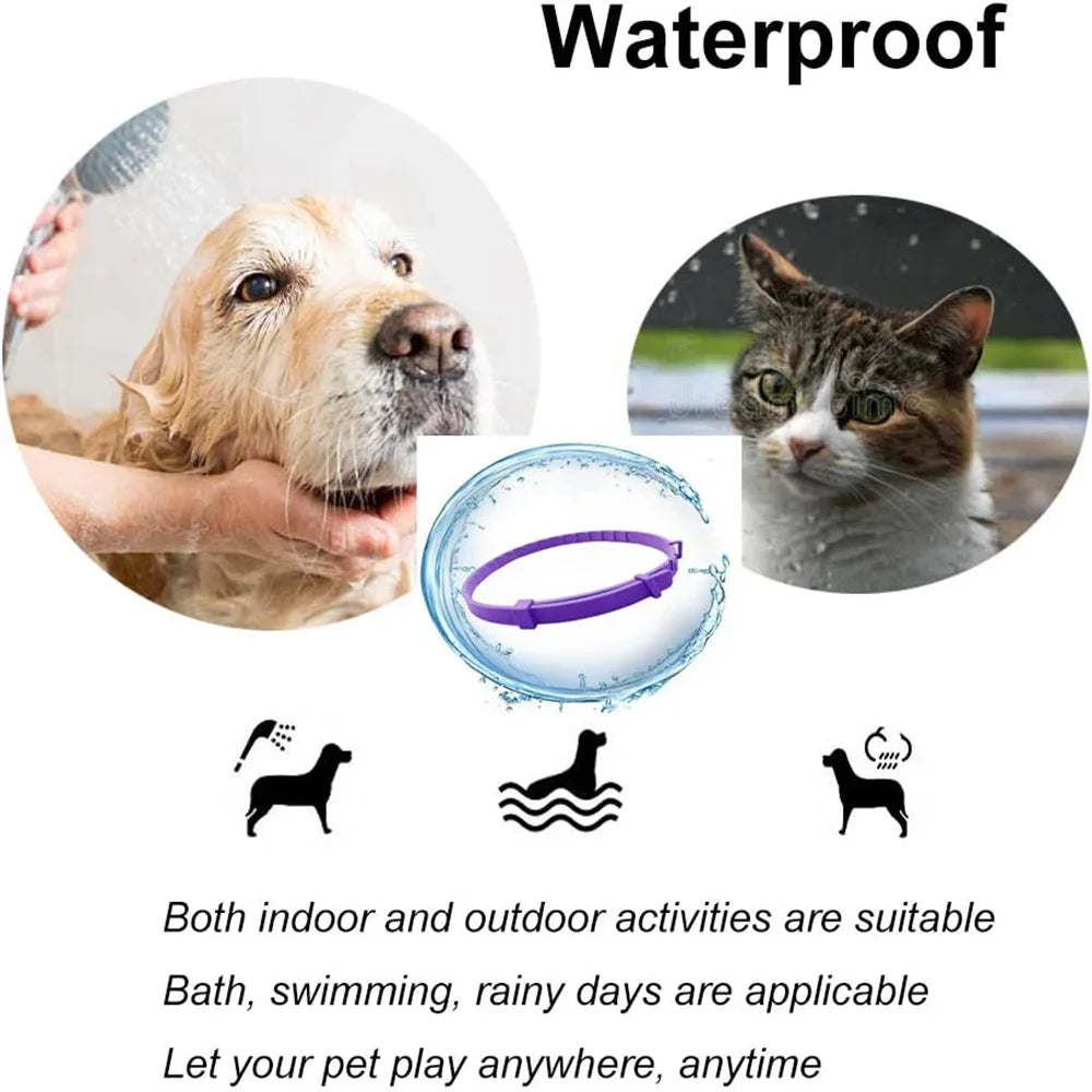 SerenityCare™ Pheromone-Infused Calming Collar | Natural Anxiety Relief for Cats & Dogs | Long-Lasting Stress Reduction | Adjustable Comfort Design - Pet Moda Store