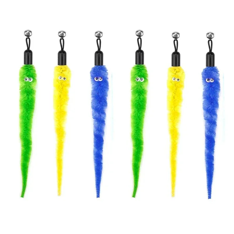 FeatherPrey™ Premium Cat Toy Refills | Interactive Wand Accessories Pack | Assorted Birds & Worms with Bells | Training Foam Balls for Kittens & Cats - Pet Moda Store