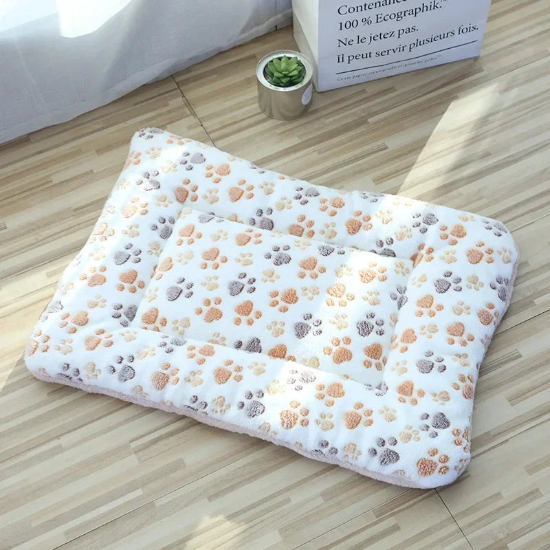 DualComfort™ Reversible Plush Pet Mat | Premium Double-Sided Sleeping Pad | Warm Cushioned Design | For Cats & Small Dogs - Pet Moda Store