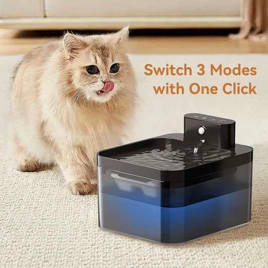 Smart Wireless Pet Hydration Fountain - 2600mAh Rechargeable - Motion-Activated Infrared Sensor - Premium Water Dispenser for Cats & Dogs - Pet Moda Store