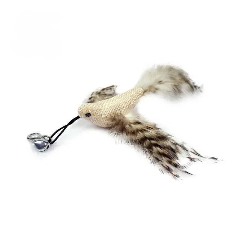 FeatherPrey™ Premium Cat Toy Refills | Interactive Wand Accessories Pack | Assorted Birds & Worms with Bells | Training Foam Balls for Kittens & Cats - Pet Moda Store