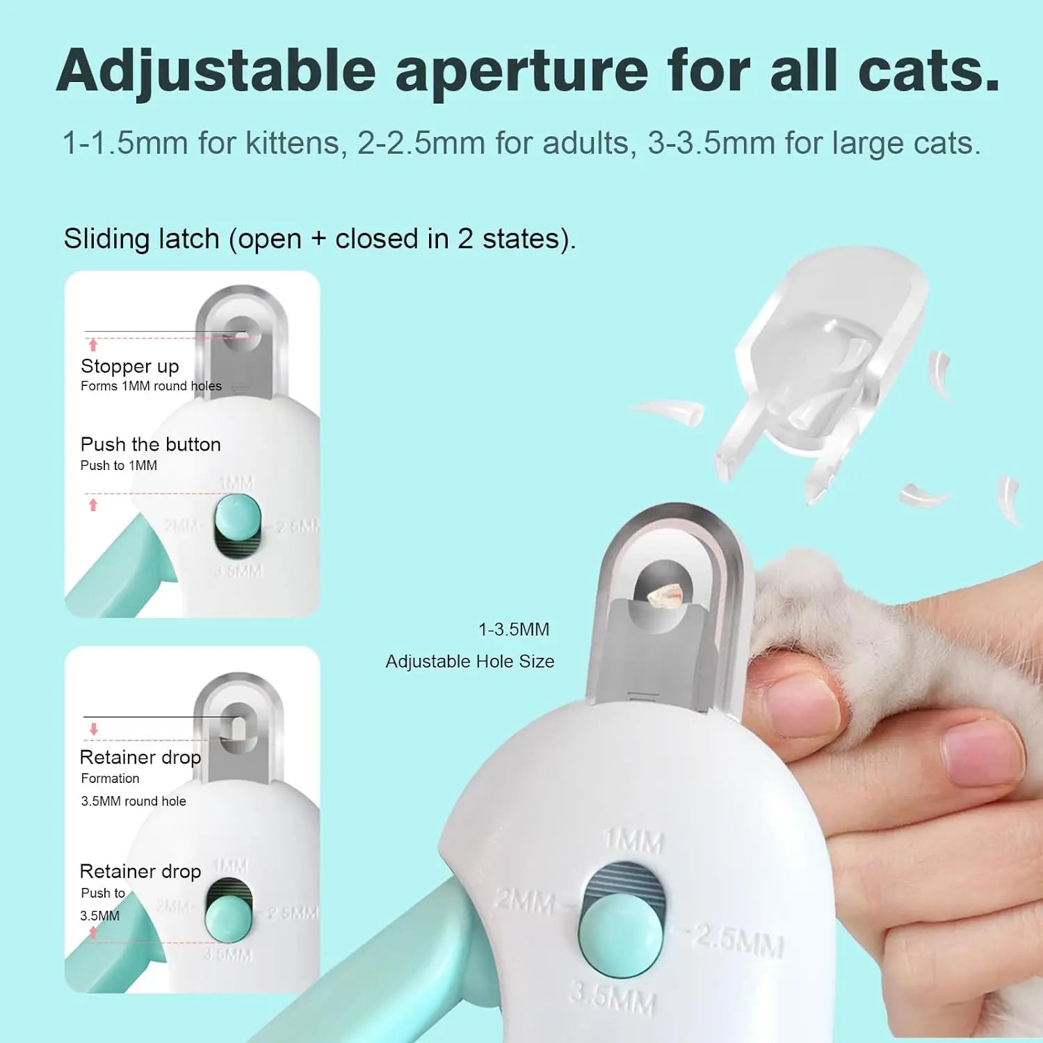 Professional Pet Nail Care System - Precision Adjustable Trimmer - Ergonomic Design for All Breeds - Premium Grooming Tool for Small to Large Pets - Pet Moda Store