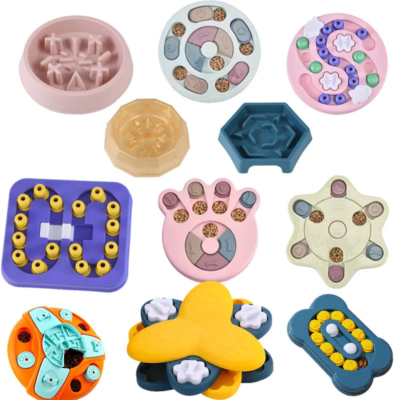 Premium Interactive Puzzle Bowl™ | Anti-Slip Slow Feeder for Dogs & Cats | IQ-Enhancing Food Dispenser | Mental Stimulation Feeding Game - Pet Moda Store