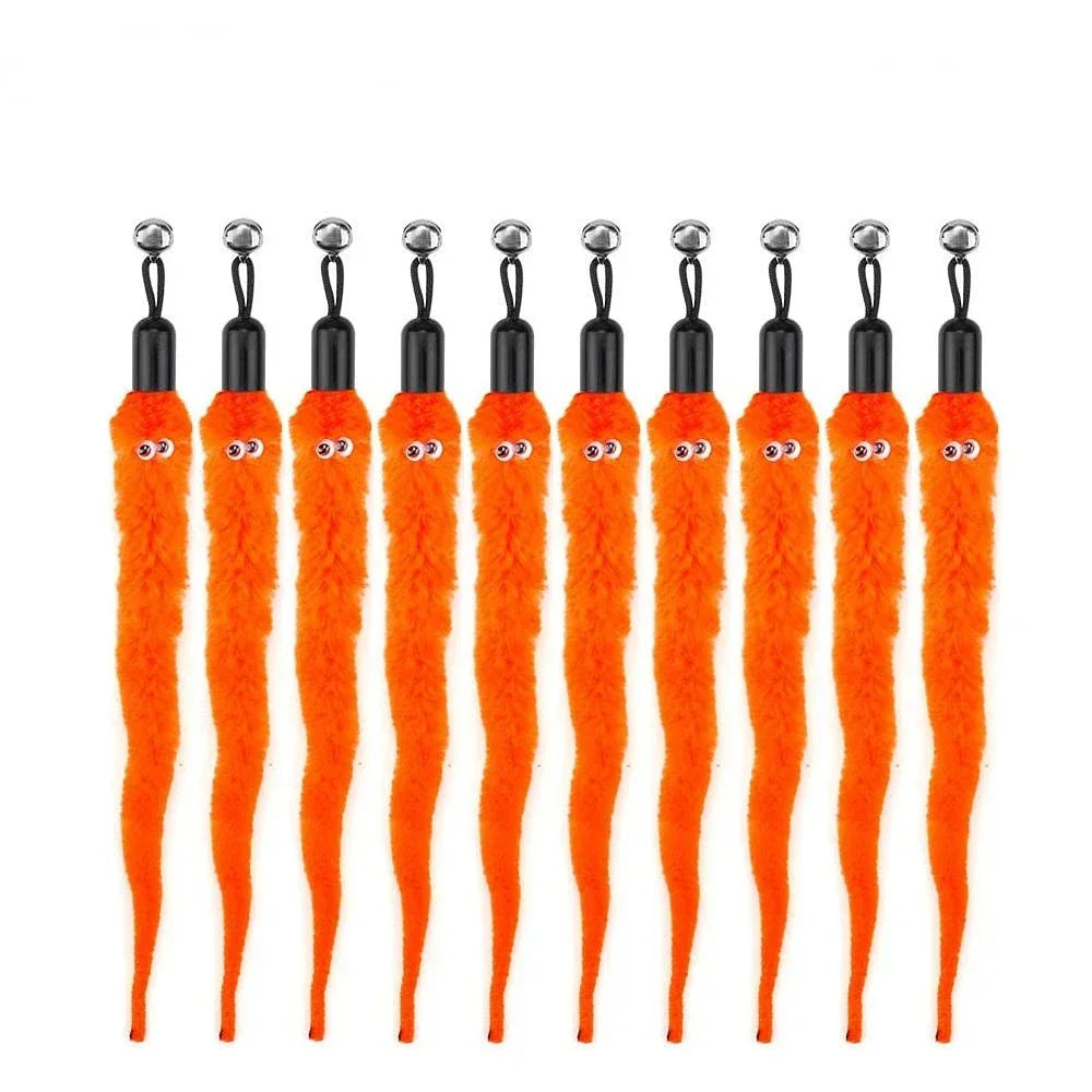 FeatherPrey™ Premium Cat Toy Refills | Interactive Wand Accessories Pack | Assorted Birds & Worms with Bells | Training Foam Balls for Kittens & Cats - Pet Moda Store