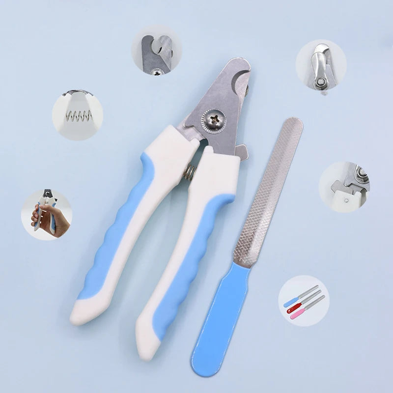 PrecisionCut™ Professional Pet Nail Kit | Straight-Handle Stainless Steel Clippers | Complete Grooming & Cleaning Set | For All Dogs & Cats - Pet Moda Store
