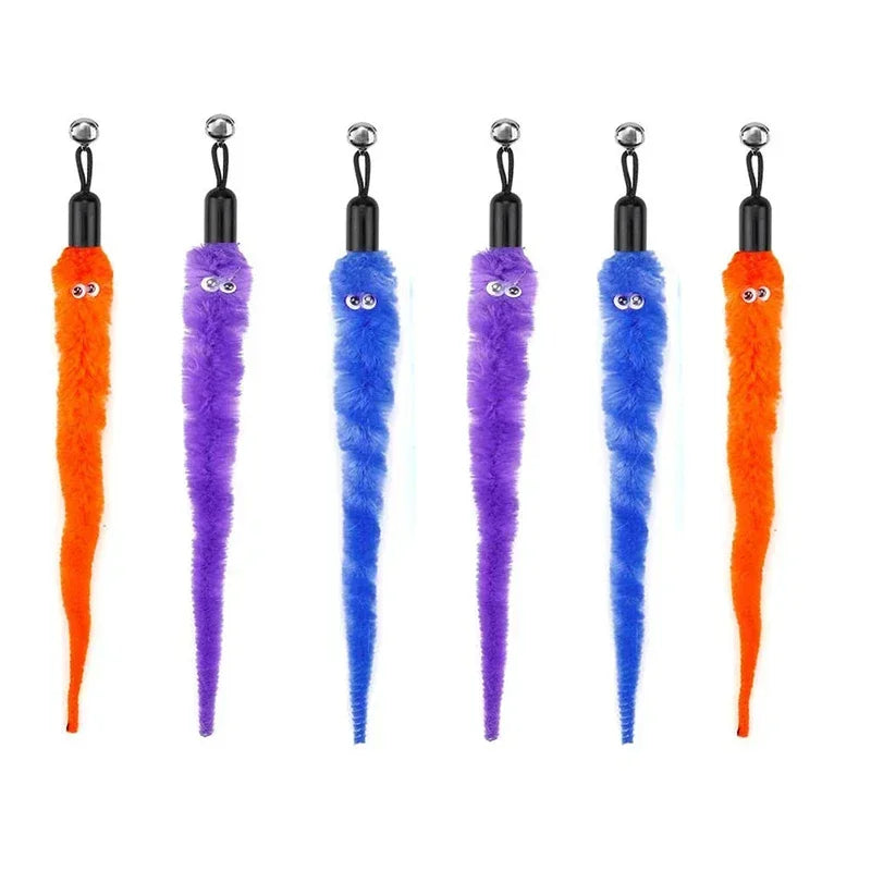 FeatherPrey™ Premium Cat Toy Refills | Interactive Wand Accessories Pack | Assorted Birds & Worms with Bells | Training Foam Balls for Kittens & Cats - Pet Moda Store