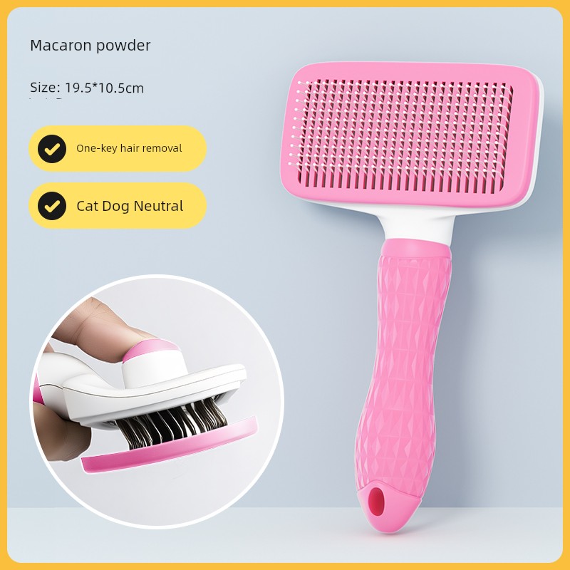 GroomMaster™ Premium Feline Detangling System | Self-Cleaning Needle Comb Technology | Advanced Knot Removal & Shedding Control | Professional Grooming Tool For All Hair Types - Pet Moda Store