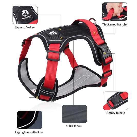 TacticalK9™ Professional Military-Grade Harness | 1680D Waterproof Oxford Fabric | Reflective Safety System | For Medium & Large Breeds - Pet Moda Store