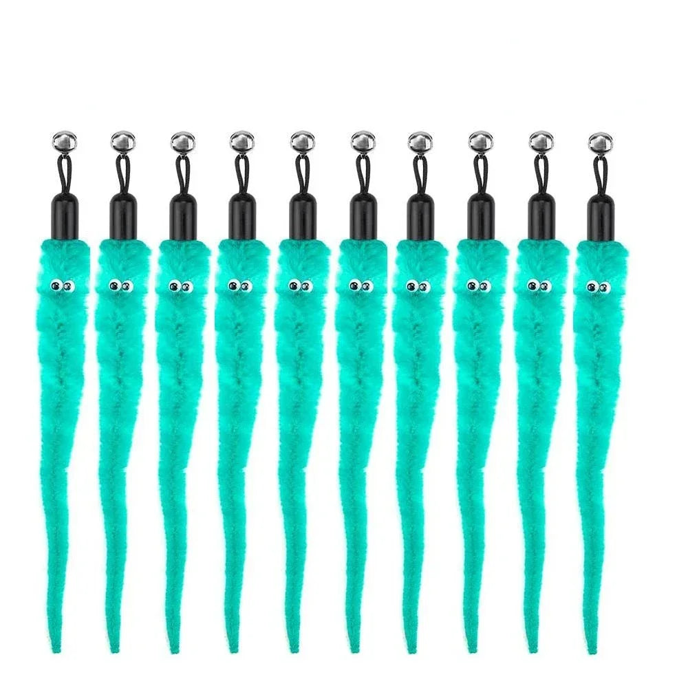 FeatherPrey™ Premium Cat Toy Refills | Interactive Wand Accessories Pack | Assorted Birds & Worms with Bells | Training Foam Balls for Kittens & Cats - Pet Moda Store
